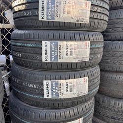 205/55/16 Kumho Ta31 4 New Tires Installed And Balanced 