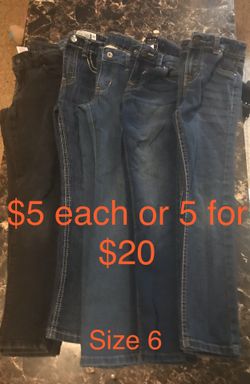 Girls jeans size 6-6x