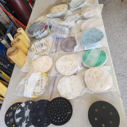 6" Da Sanding Paper And Backing Pads