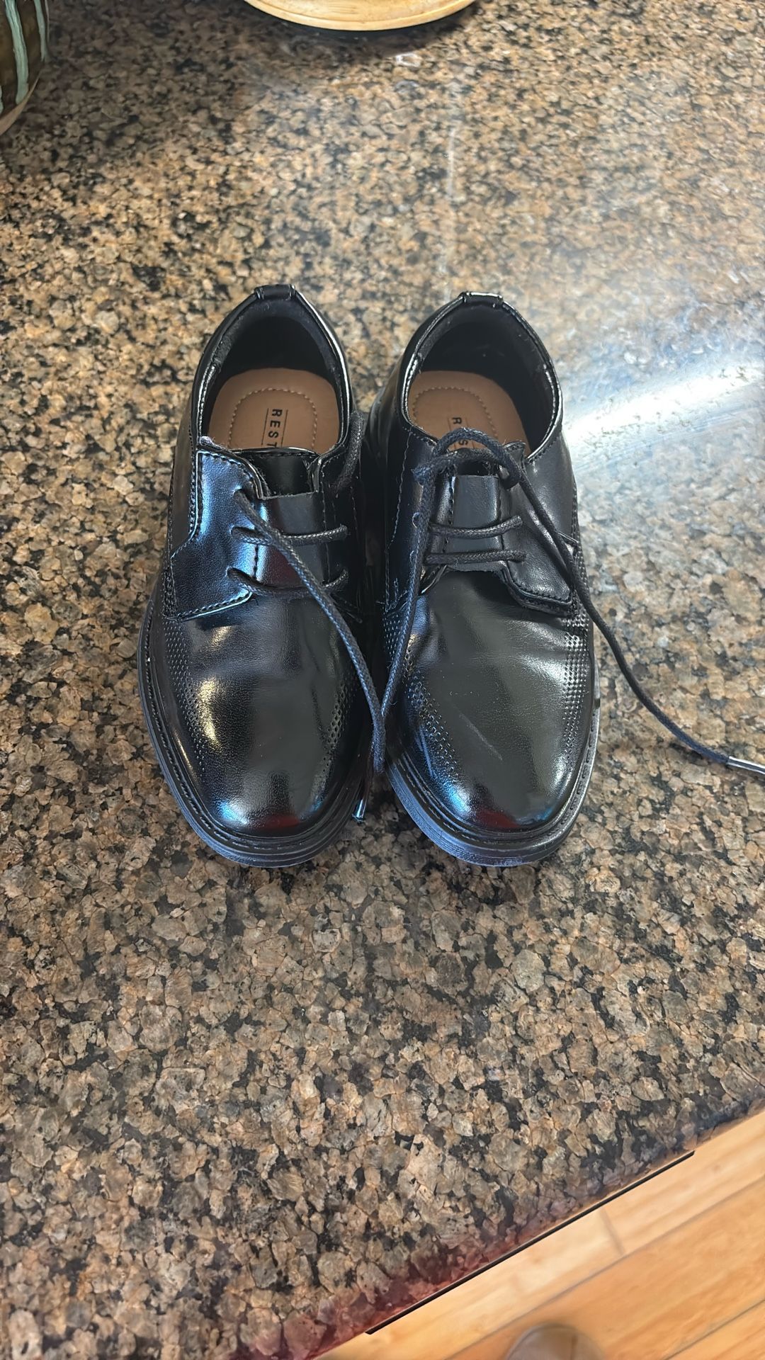 Boys Black Dress Shoes