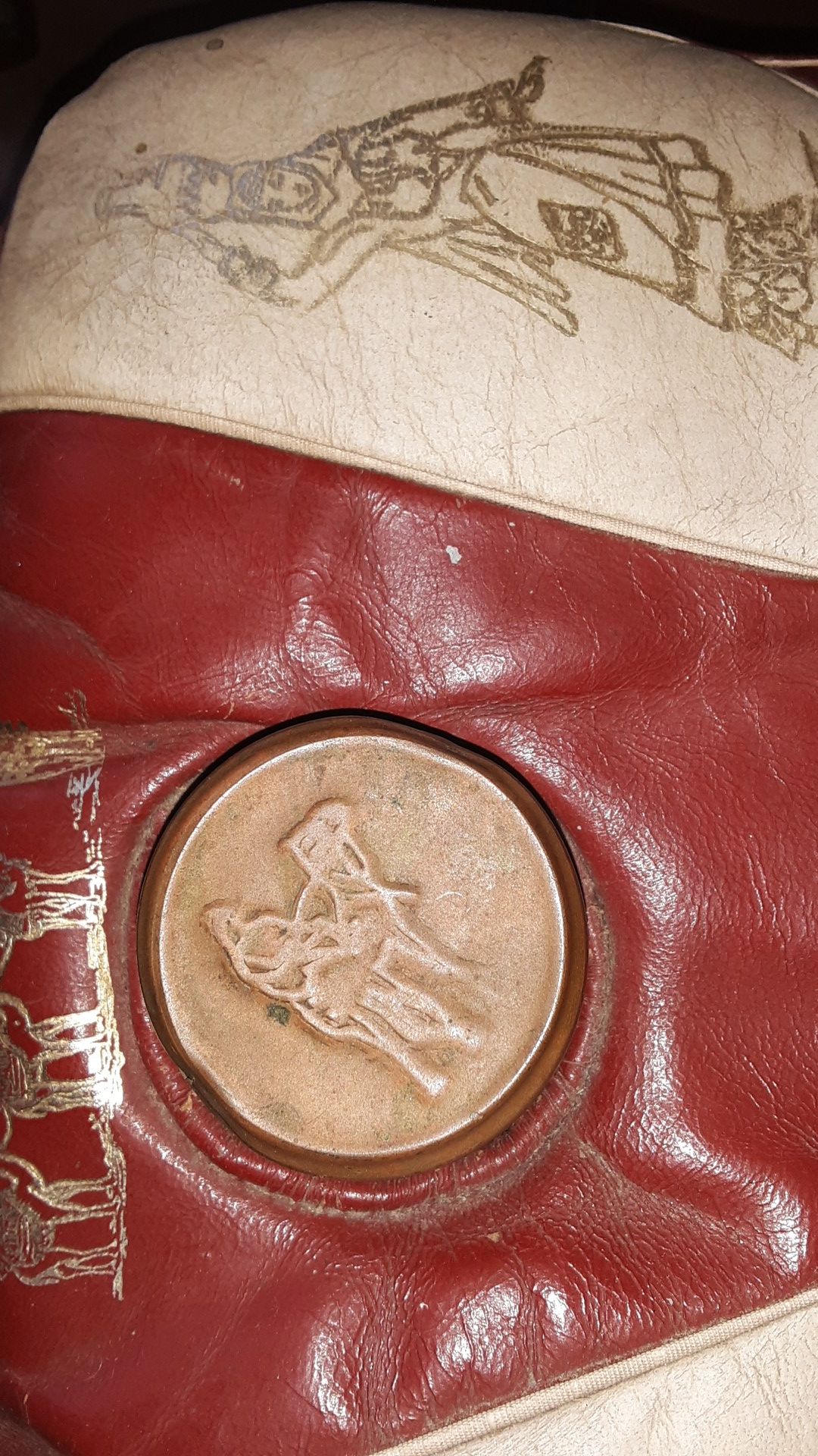 Vintage Camel Saddle Stool