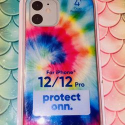 💕🌈🔵IPHONE📱12/12 PRO BRIGHT🌟✨TIE DYE🟢🌈🟣COLORED PHONE📱CASE