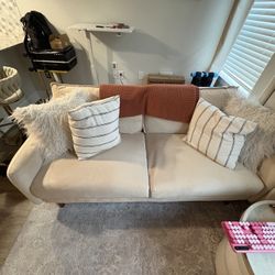 Wayfair 70” Cream Loveseat Sofa