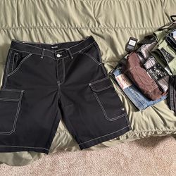 True Religion cargo shorts size 36