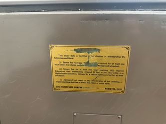 Heavy Victor fire safe