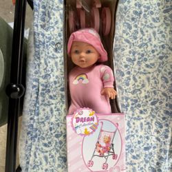 Baby Doll And Stroller 