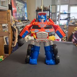 Transformers Rescue Bots Optimus Prime Leader Of The Autobots - Hasbro Tomy Playskool Heroes 2012 10"H X 8.5"W