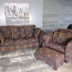 3 Piece Sofa, Oversized Chair & Ottoman Set (Free Delivery)