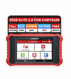 Launch Bidirectional OBD2 Scanner for Chrysler Dodge Jeep Diagnostic Scan Tool Code Reader EPB, SAS, BMS, Throttle Relearn, DPF regeneration, ABS