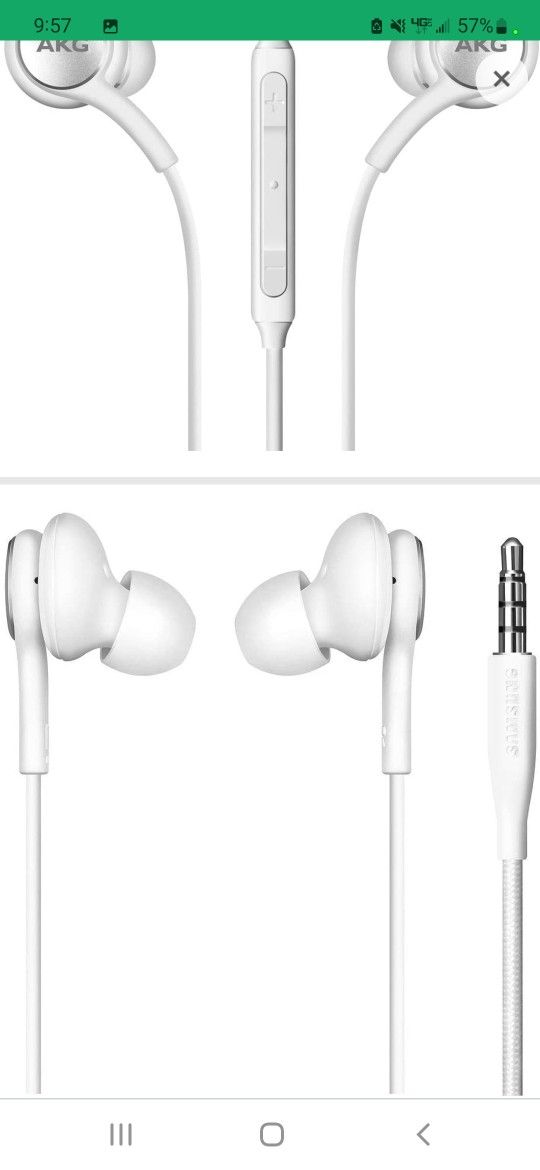 Description

2019 Stereo Headphones for Samsung Galaxy S10 S10e S10 Plus - Designed by AKG - with Microphone (White

