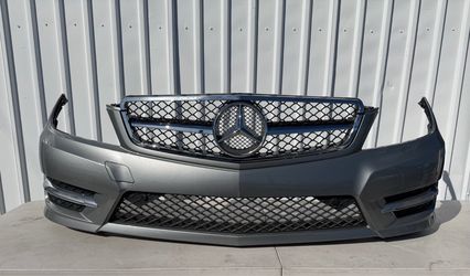 2012-2013-2014-2015 MERCEDES C CLASS FRONT BUMPER COVER OEM COMPLETE