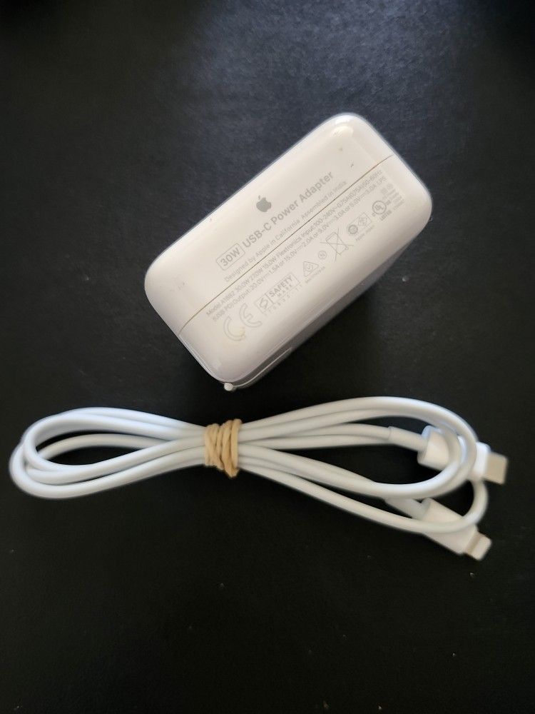30W USB C Fast Charge Laptop Charger Compatible with All USB C Charge Device, Include Charge Cable