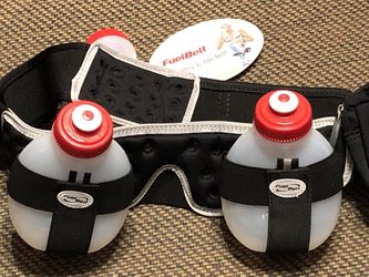 Jogging 4 Bottle Hydration Fuel Belt L