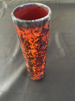 Red And Orange Vase