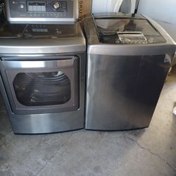 Lg Top Load Washer And Gas Dryer 