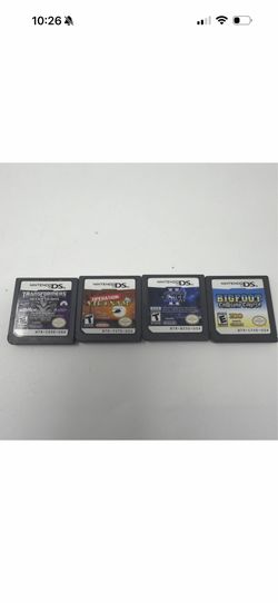 Nintendo DS Lot of 4 Game Transformers, Opt. Vietnam, Starwars II, Bigfoot