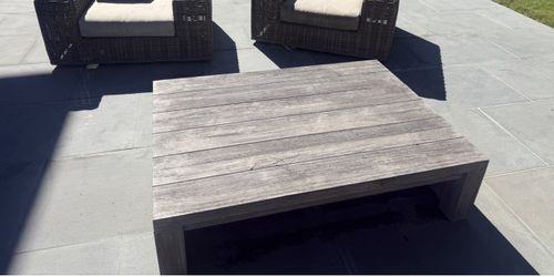Restoration Hardware French Teak Coffee Table 