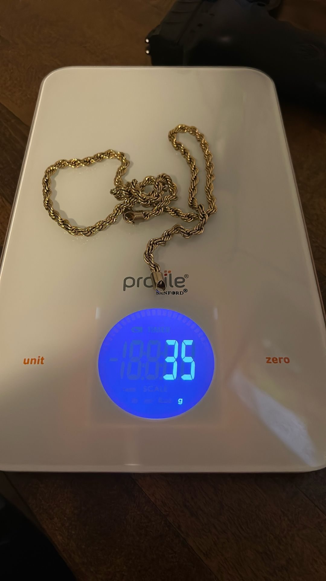 14K chain men 12 inch