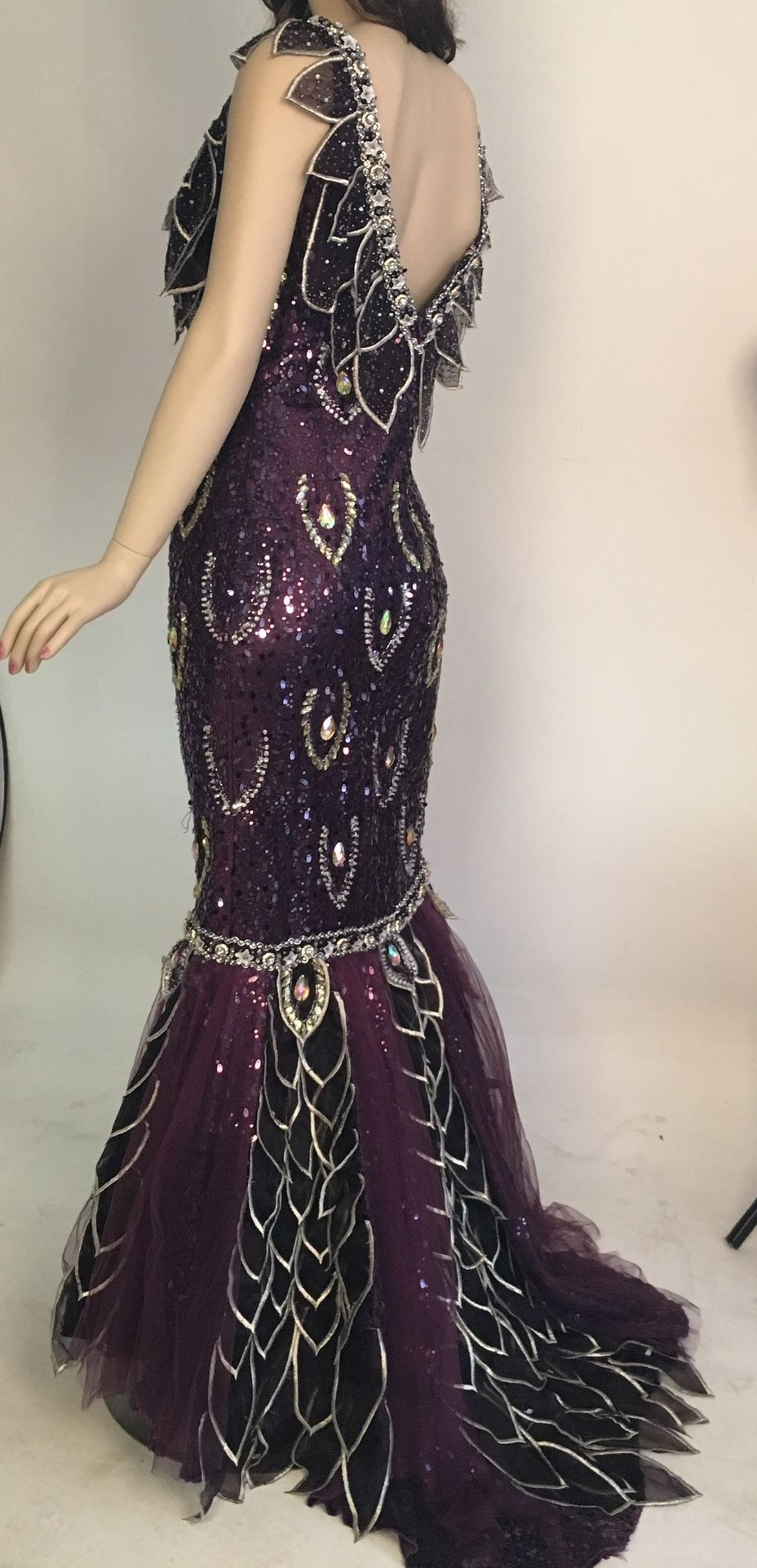 Purple and Black Sequin dress Size 12