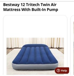 TWIN AIR MATTRESS WITH BUILT IN PUMP