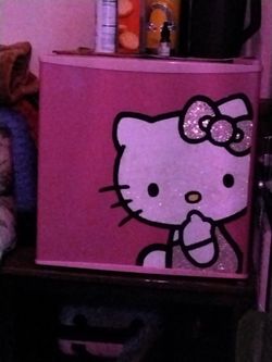Rare Hello Kitty Refrigerator Custom jeweled.