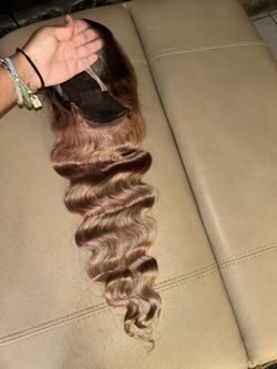 100% Human Hair 30 Inch Ombré Wig 