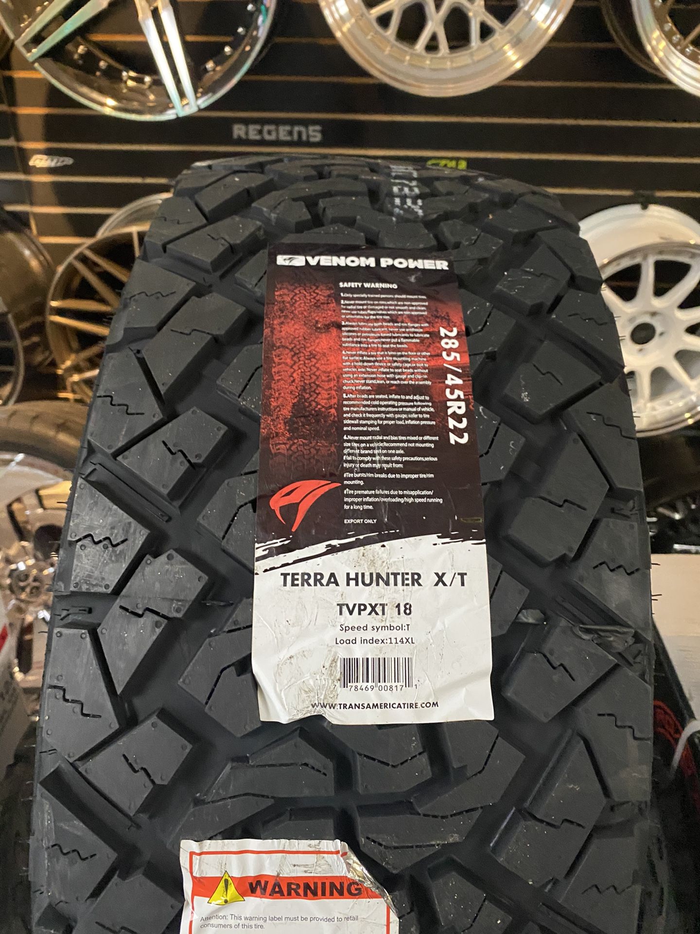 285/45r22 Venom Power XT Financing Available!
