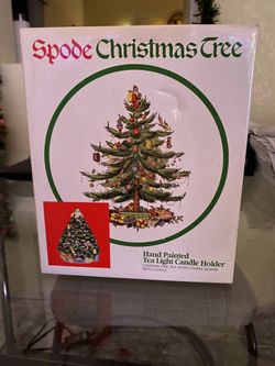 Spade Christmas Tree Tea Light Candle Holder