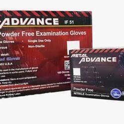 Metal Advance Nitrile 5mil Black Gloves FREE DELIVERY