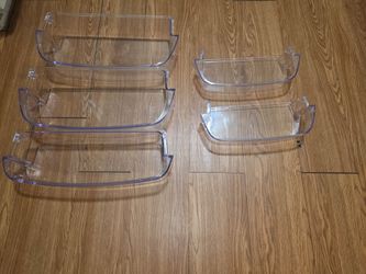Refrigerator Door Bin Shelves Set of 5