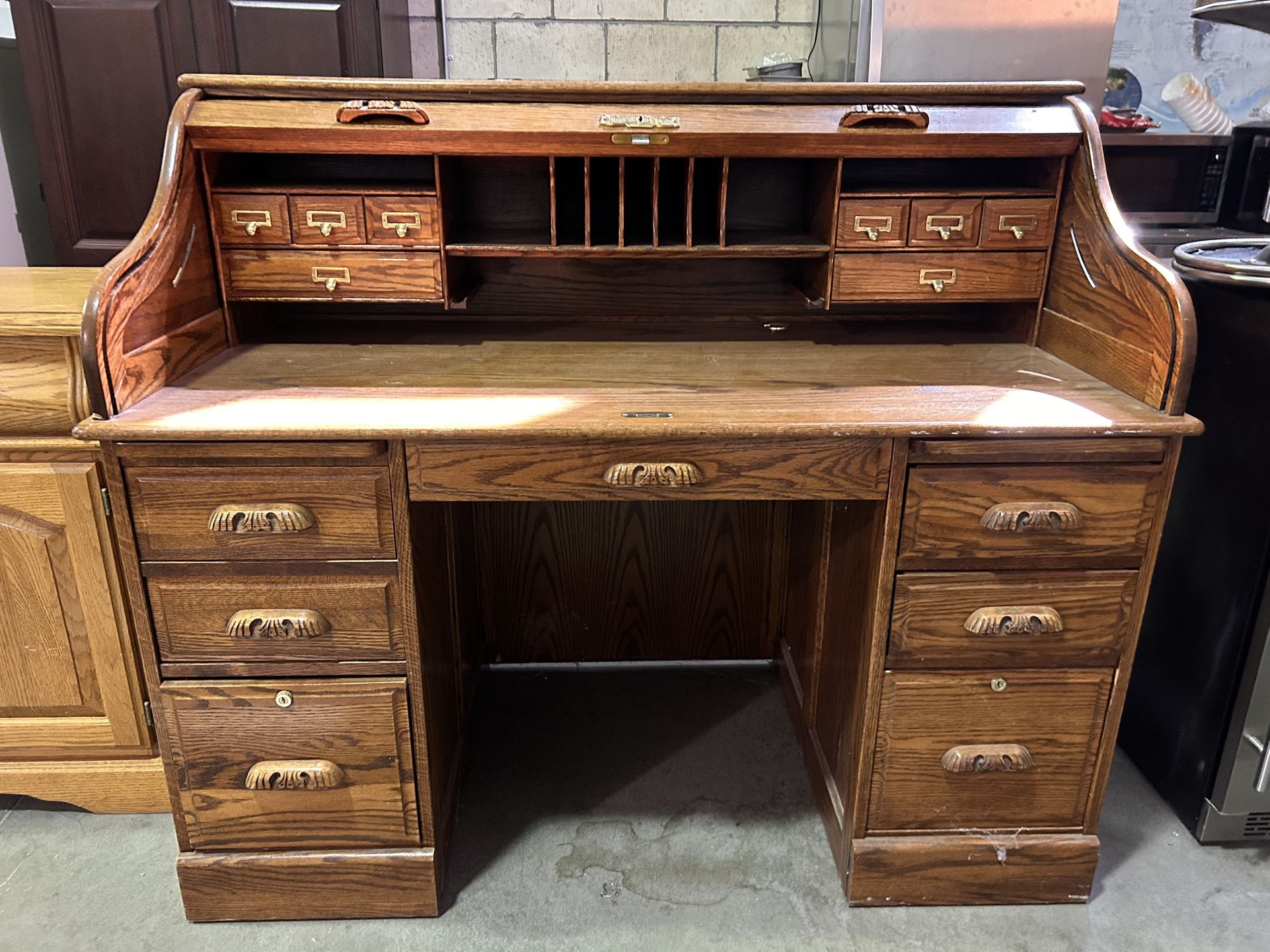 Vintage Roll Top Desk