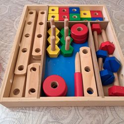 Wooden Bolt Toy Set