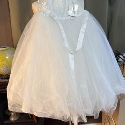 Girl’s White Dress For Flower Girl or Events
