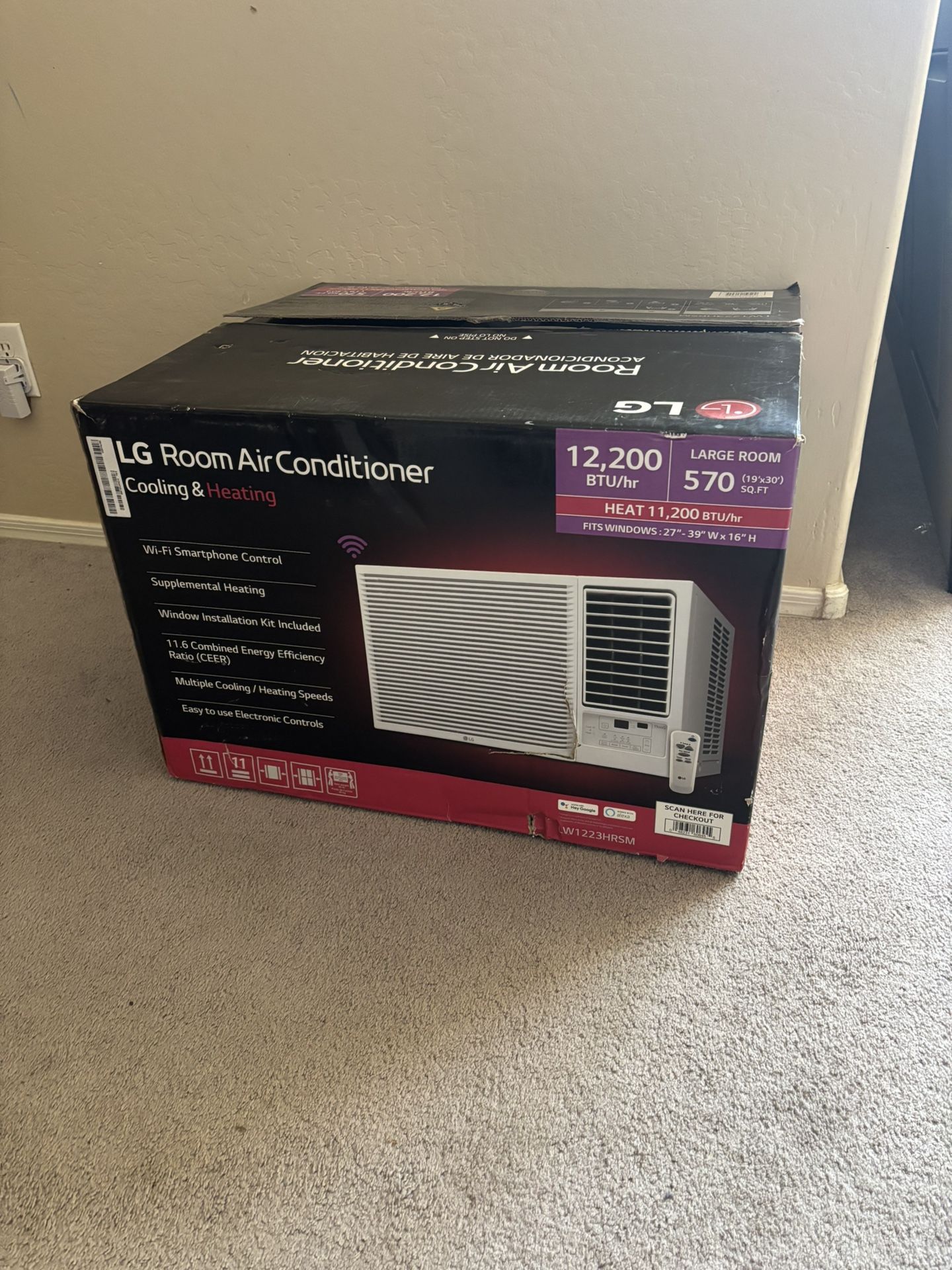 LG Air Conditioner AC NEW 12,200 BTU
