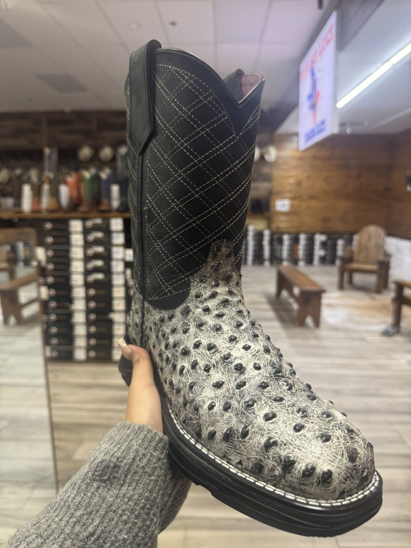 bota rodeo casco AVESTRUZ men work boots