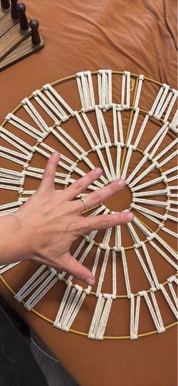 Round Macrame Wall Hanging Decor