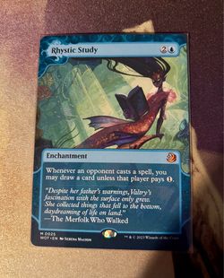 MTG Rhystic Study Wilds of Eldraine: Enchanting Tales Magic the Gathering Card