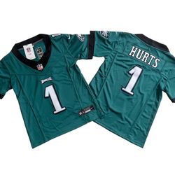 Philadelphia Eagles #1 Jalen Hurts Midnight Green Jersey，M- XL, NWT