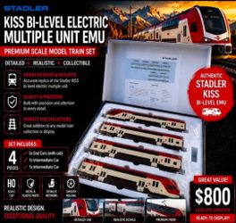 Stadler KISS Caltrain EMU Model Train Set - Collector Edition #19