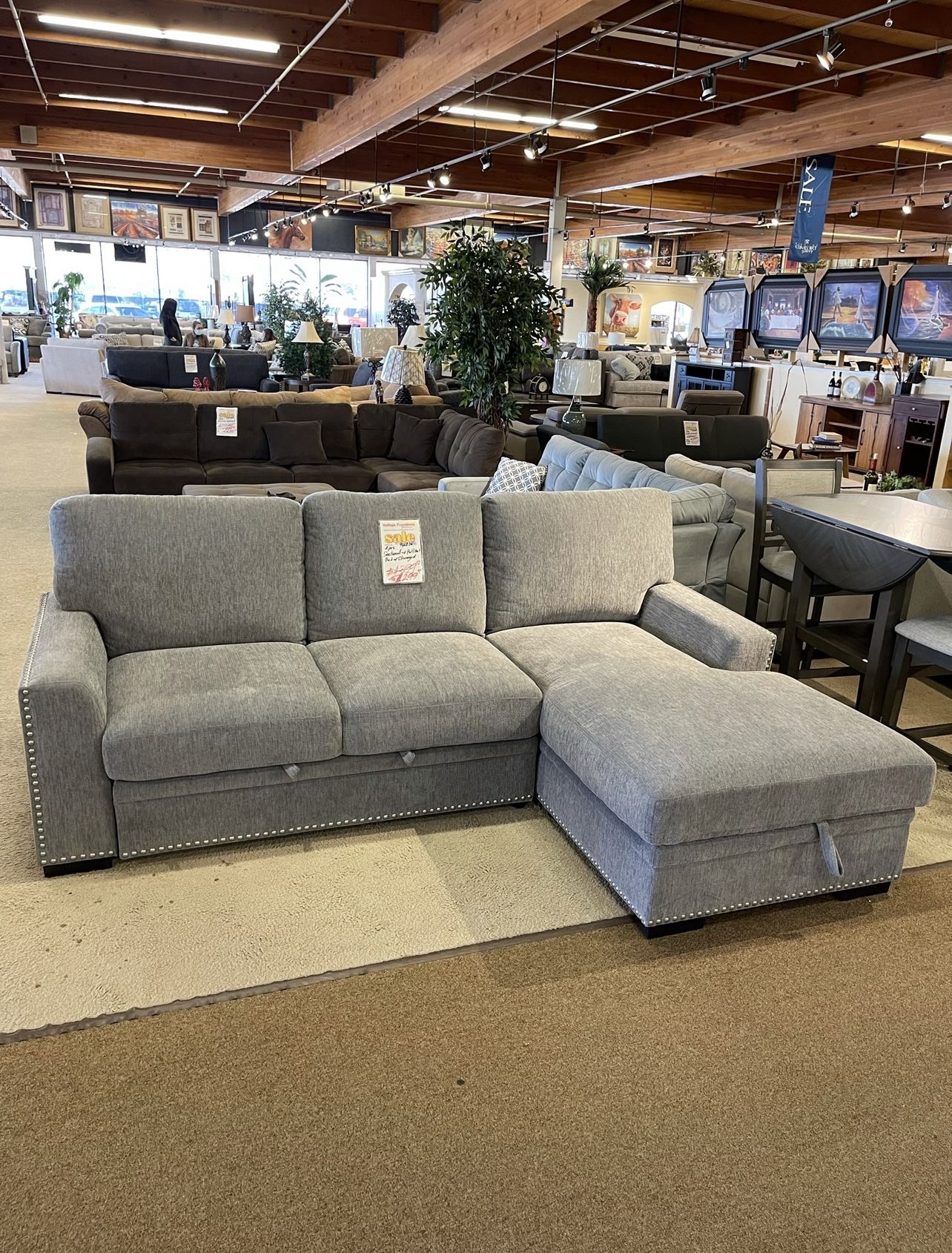 Sectional Pull Out Bed With Storage