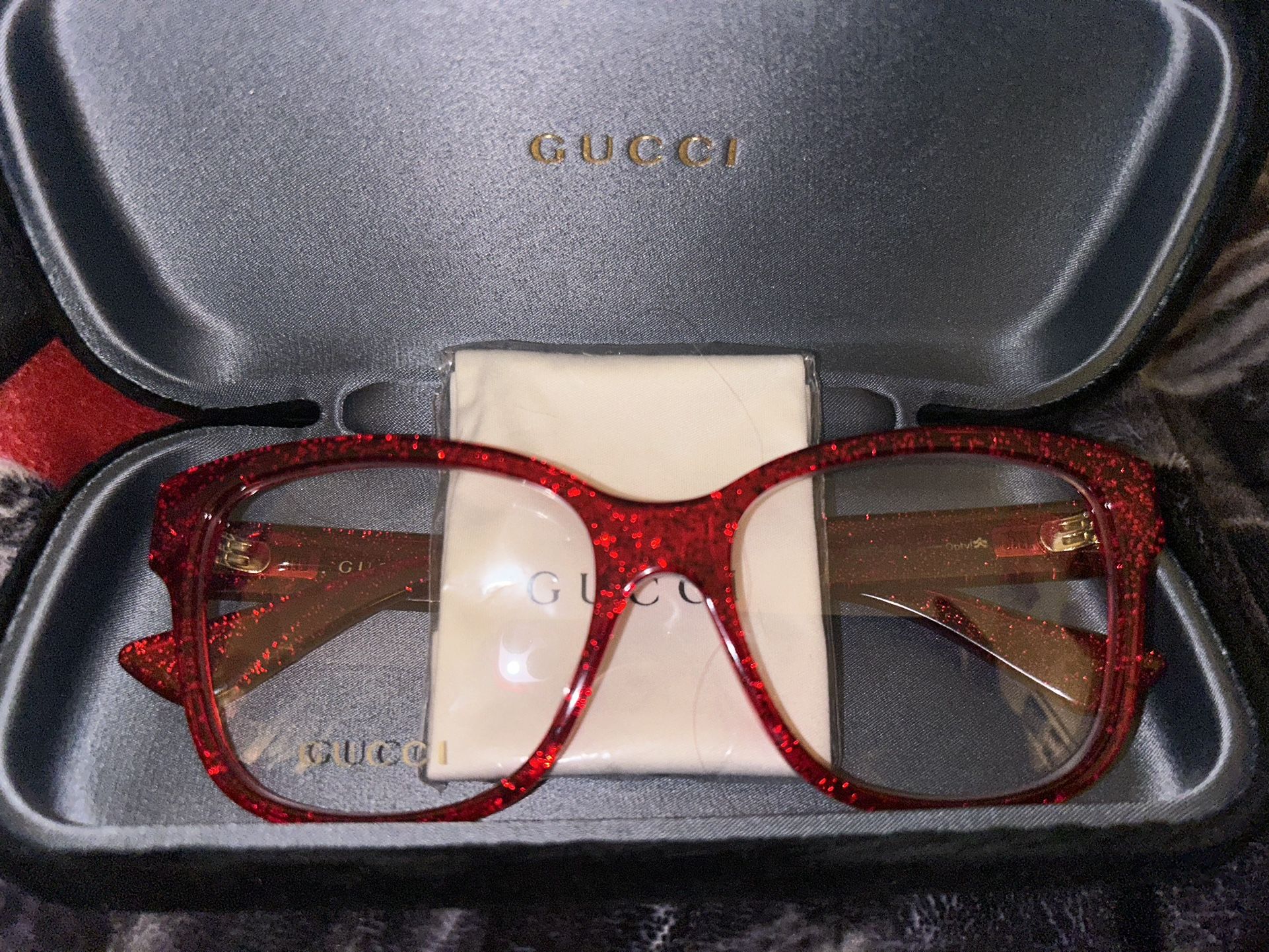 Gucci Red Eyeglass Frames
