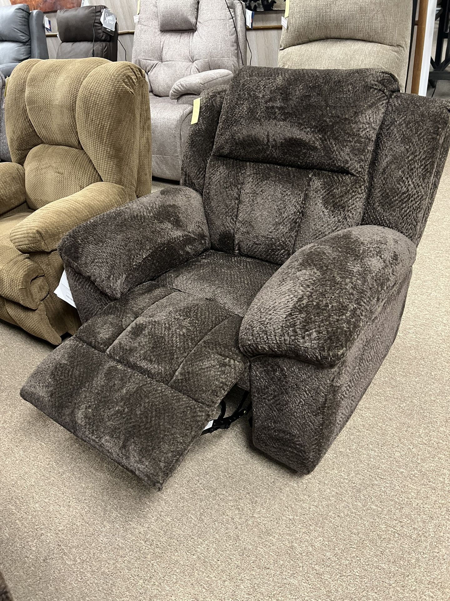 Stylish Plush Rocker Recliner