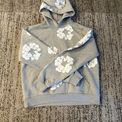 Denim Tears Grey Hoodie Size Large
