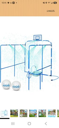 BRAND NEW FOCUSPORT WATER PARK + BASKETBALL SET — $75 OBO!