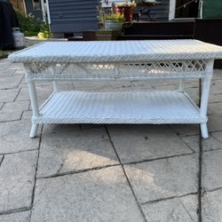 Vintage Wicker Table