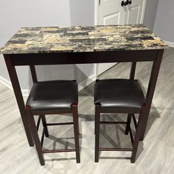 Linsky 3 Piece Espresso Tavern Set