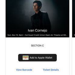 Ivan Cornejo Concert San Diego November 12