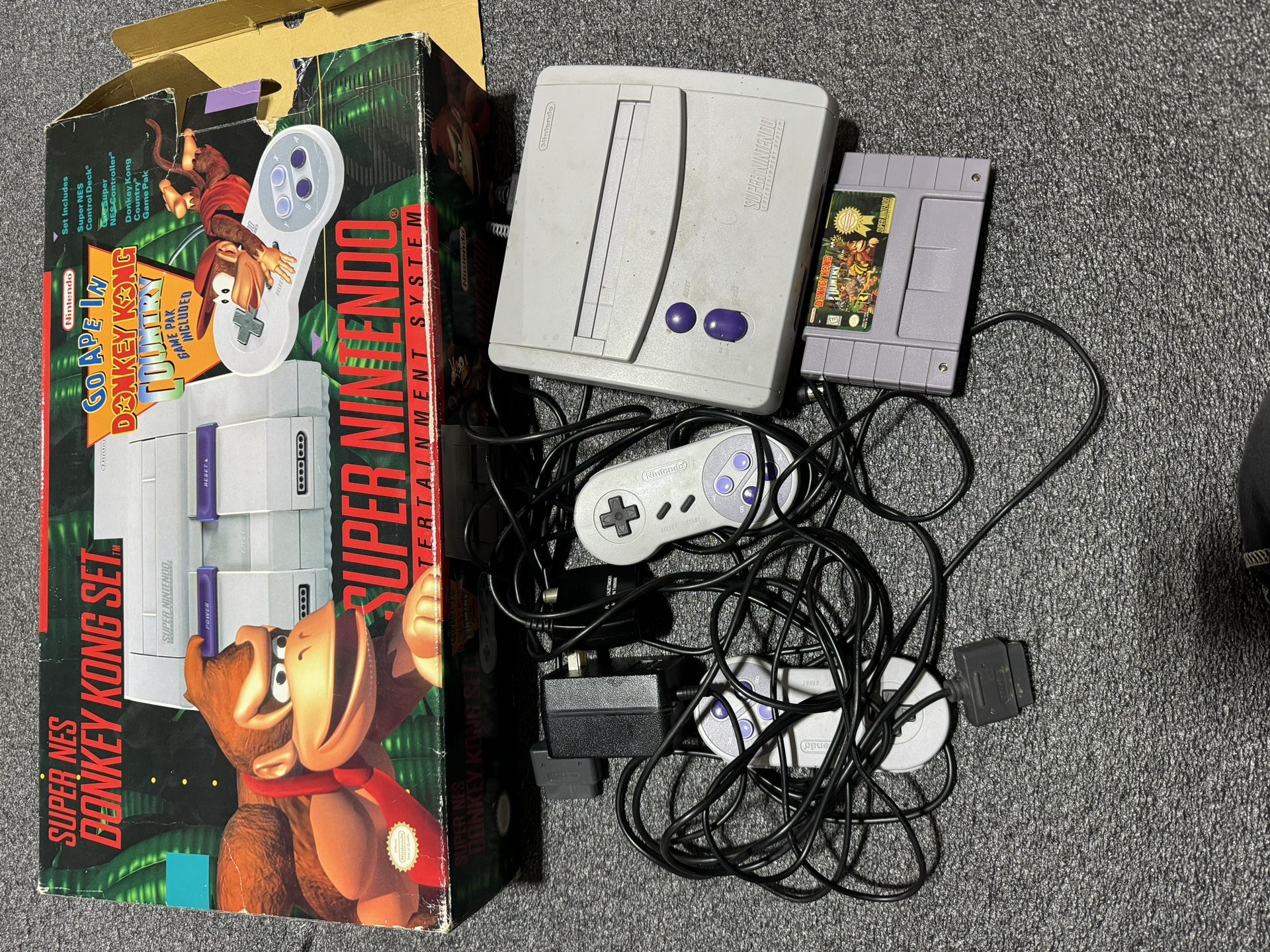 SNES Donkey Kong Country DKC Edition (Early Release) Super Nintendo Ent. System