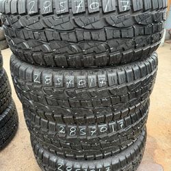 P285//70//17 AT 
99% de vida 
Croswin $240 All 4 