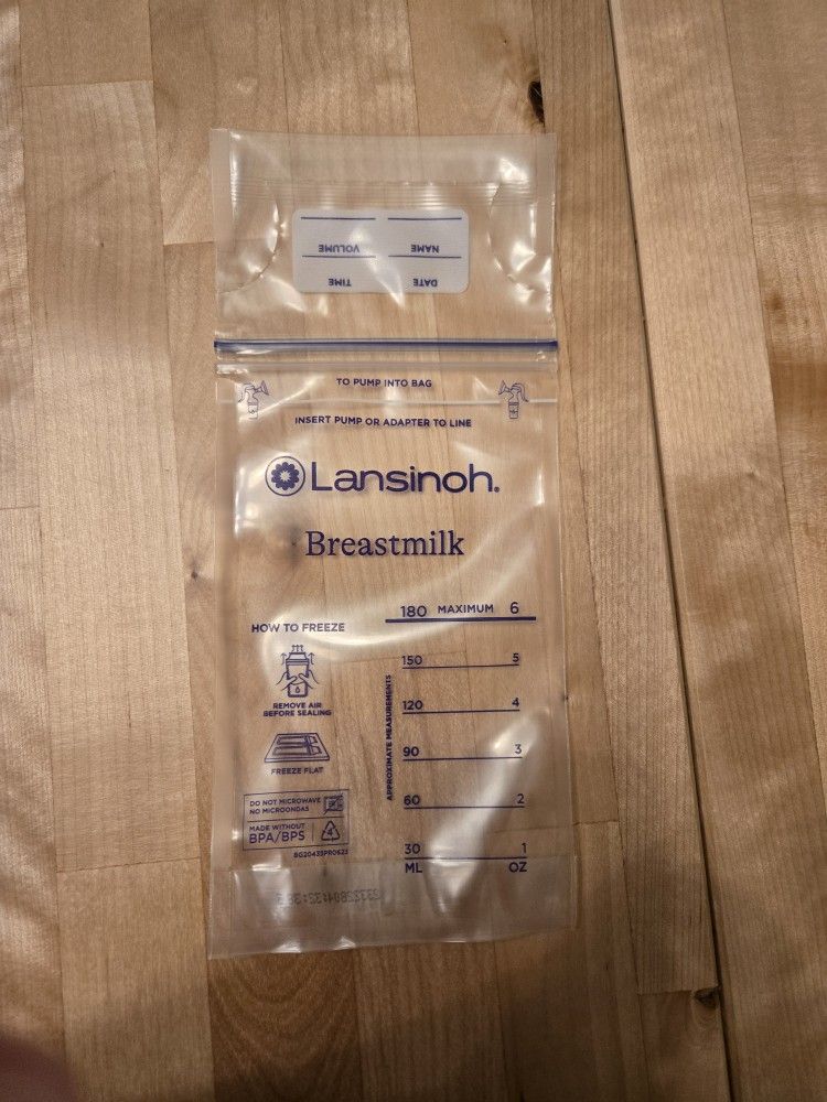 Lansinoh Breastmilk Storage Bags Fast Freeze & Thaw 6 0z